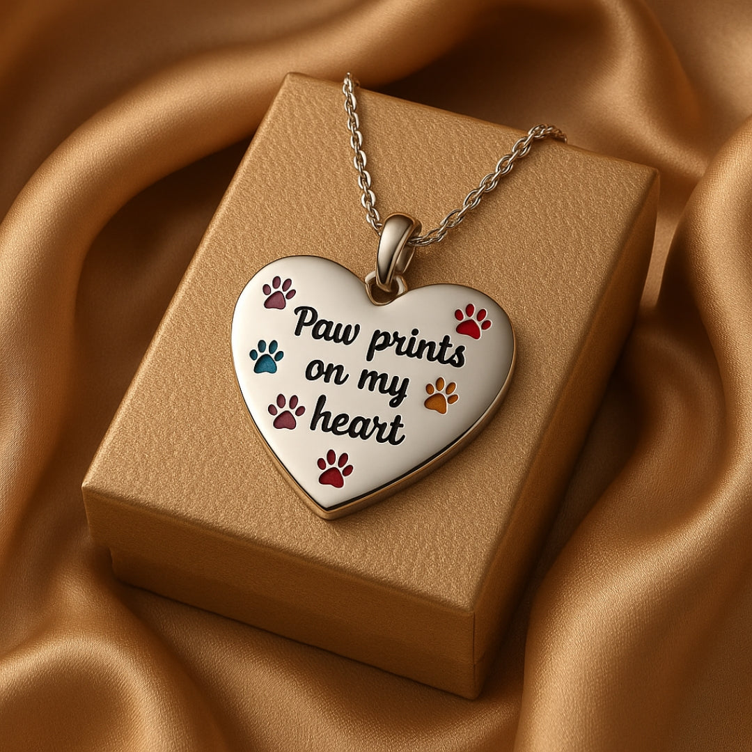 The Prints on My Heart Necklace