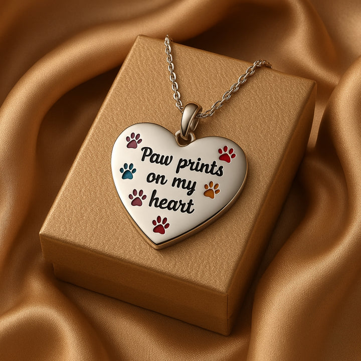 The Prints on My Heart Necklace