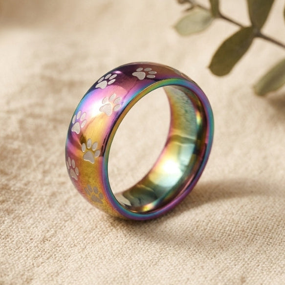 The Colorful Chromatic Paw Trail Ring