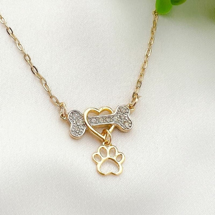Heart &amp; Paw Pet Necklace