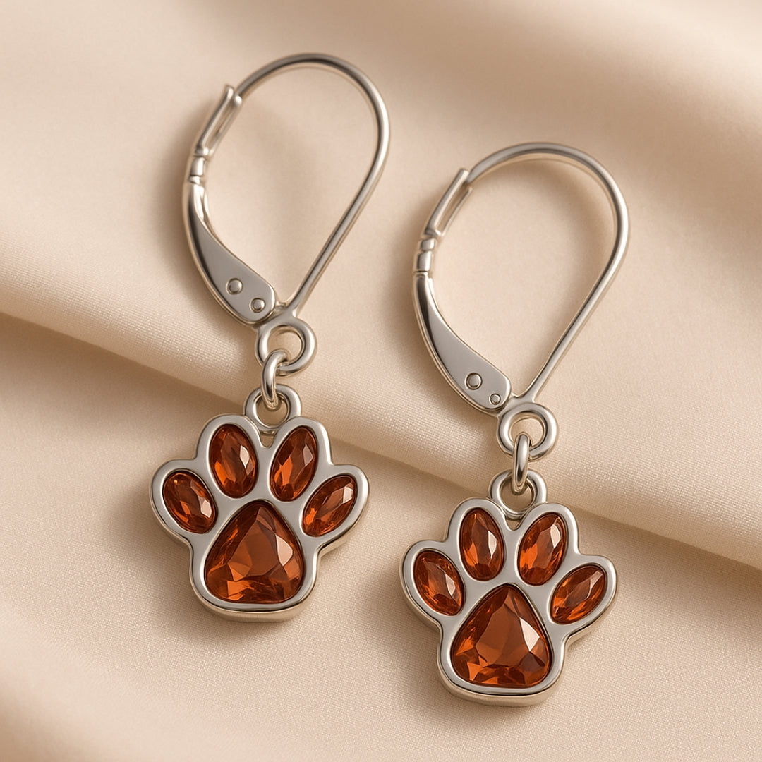 The Birthstone Paw Earrings