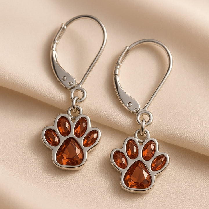 The Birthstone Paw Earrings