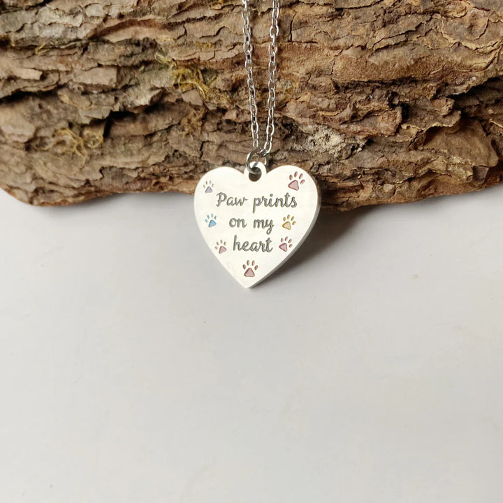 The Prints on My Heart Necklace
