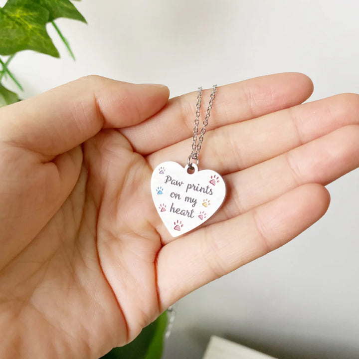 The Prints on My Heart Necklace