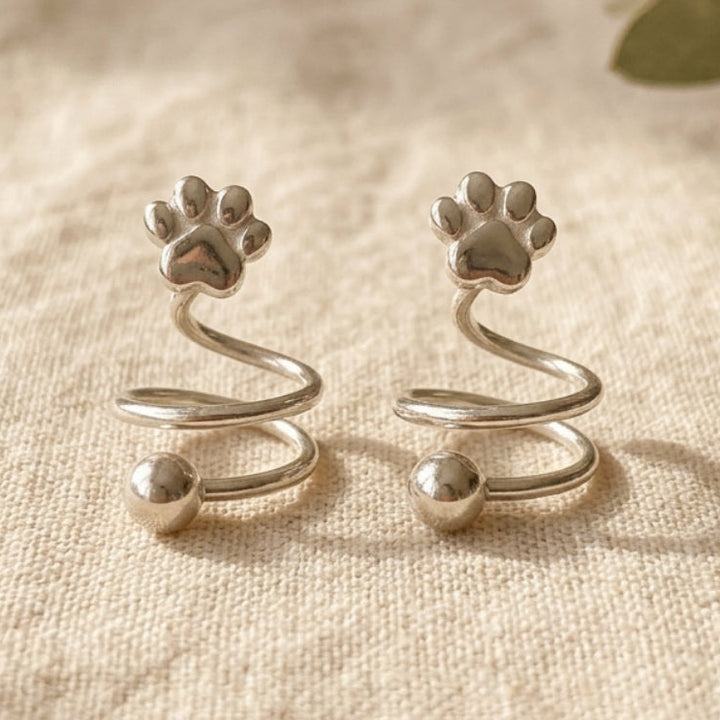 The Spiral Paw Earrings