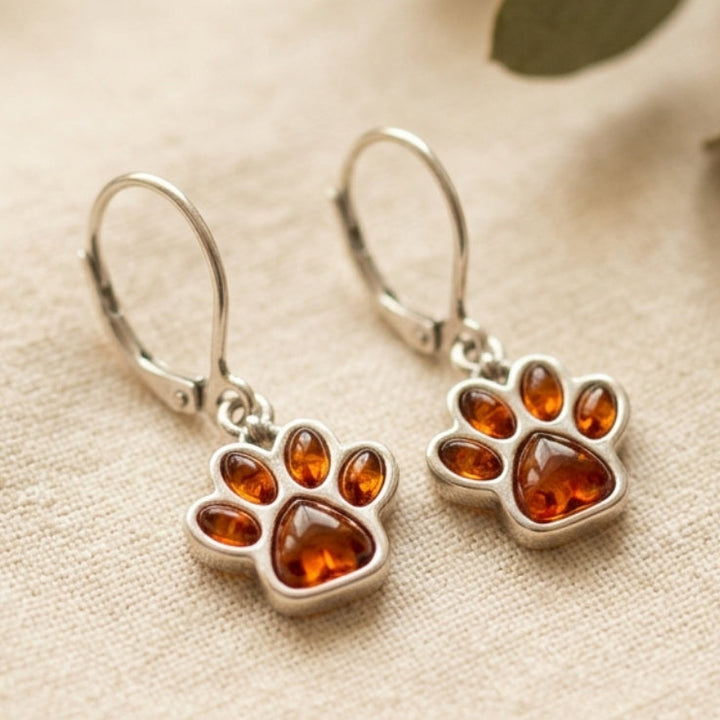 The Birthstone Paw Earrings