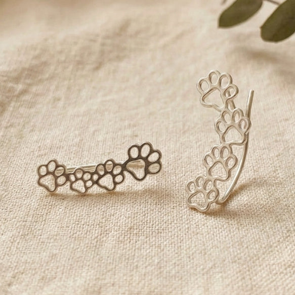 The Climbing Paw Earrings