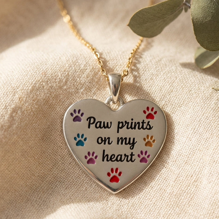The Prints on My Heart Necklace