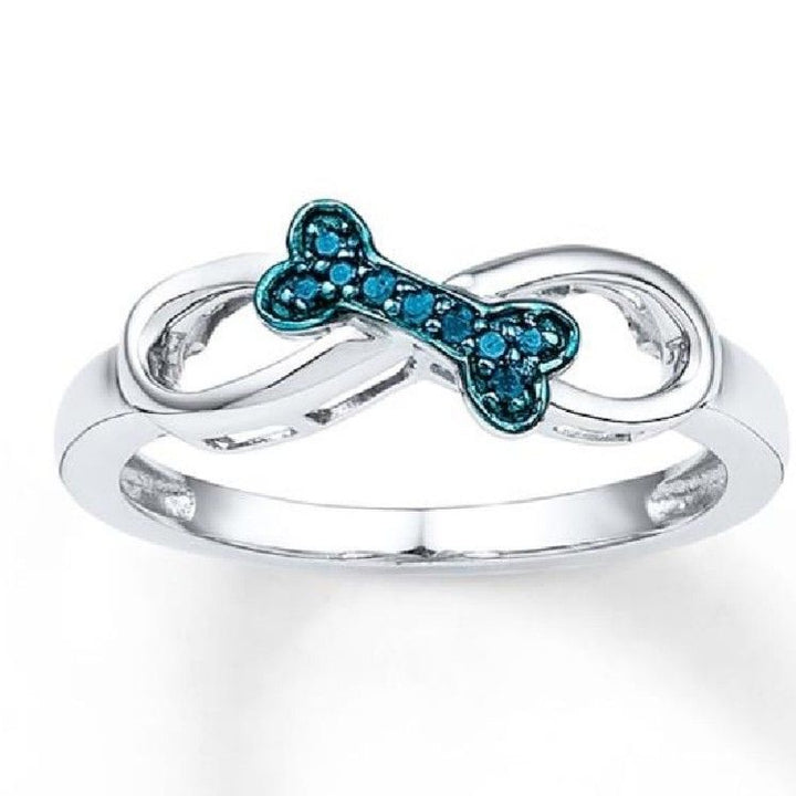 Infinity Paw Bone Ring