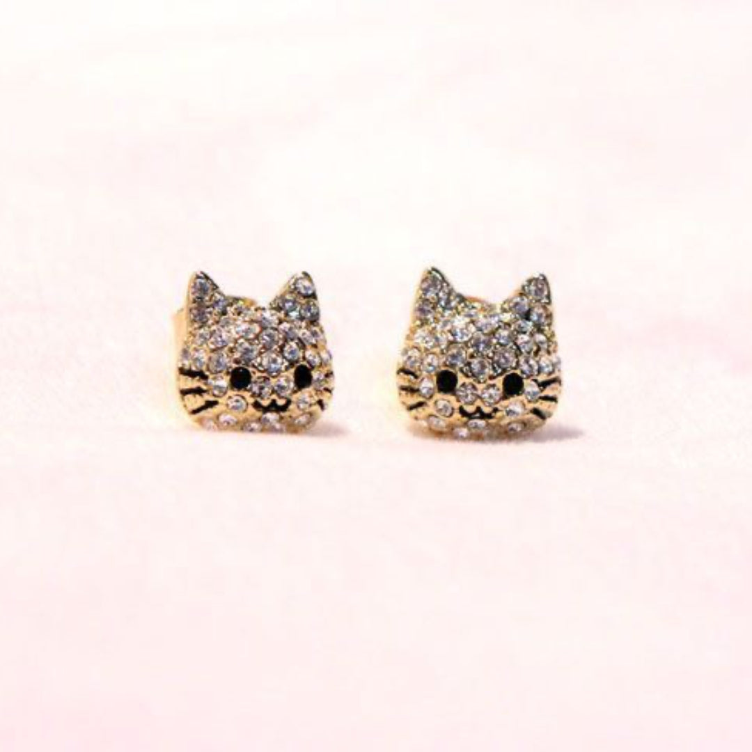 Sparkle Kitty Pet Earrings