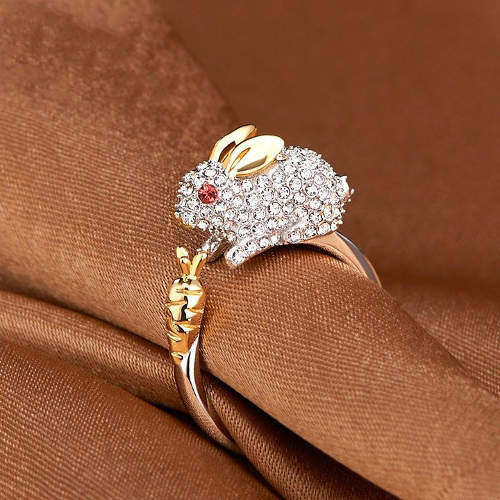 Minimal Bunny Silhouette Ring