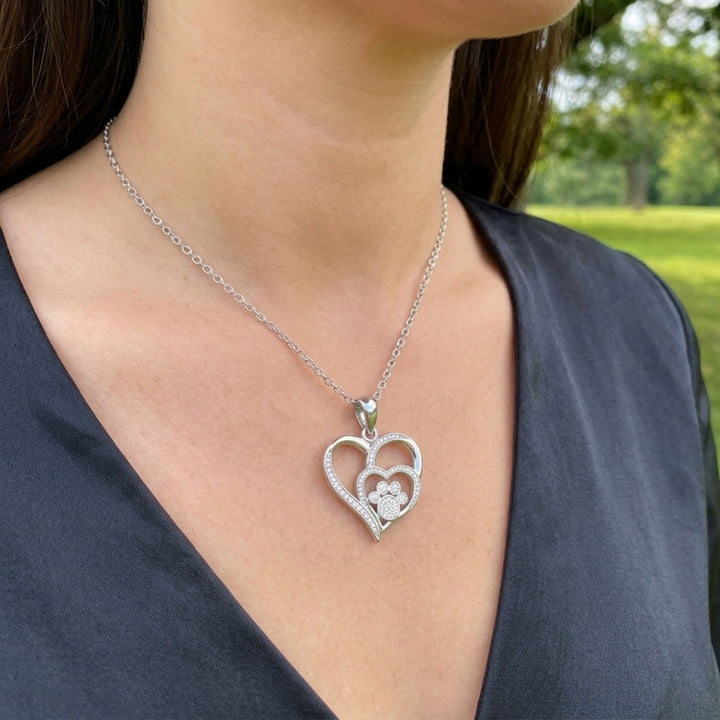 The Heart with the Paw Necklace