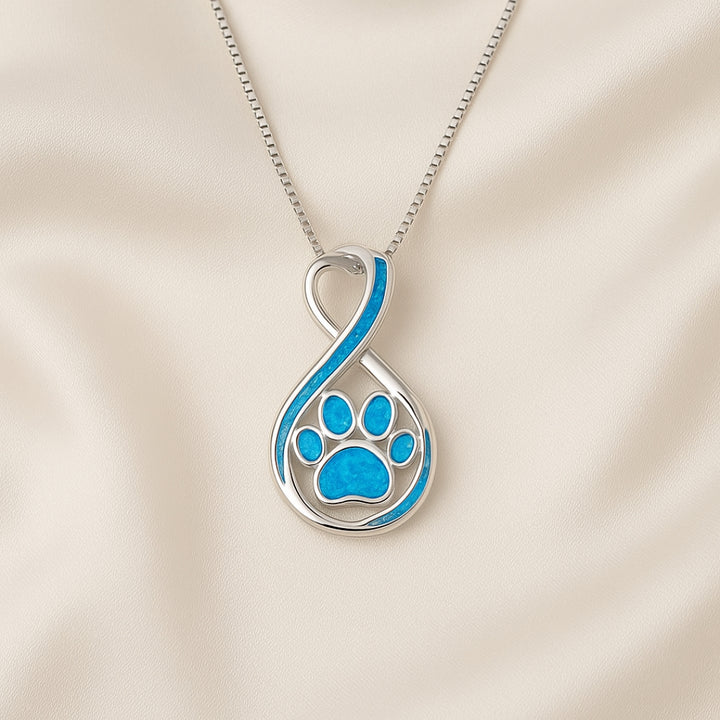 The Blue Opal Infinity Necklace