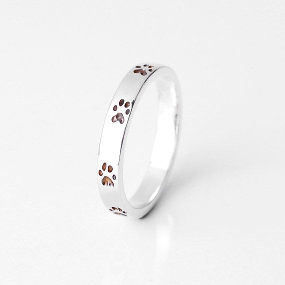Paw Trail Band Ring