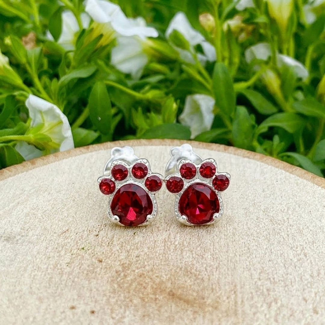 The Crystal Paw Earrings