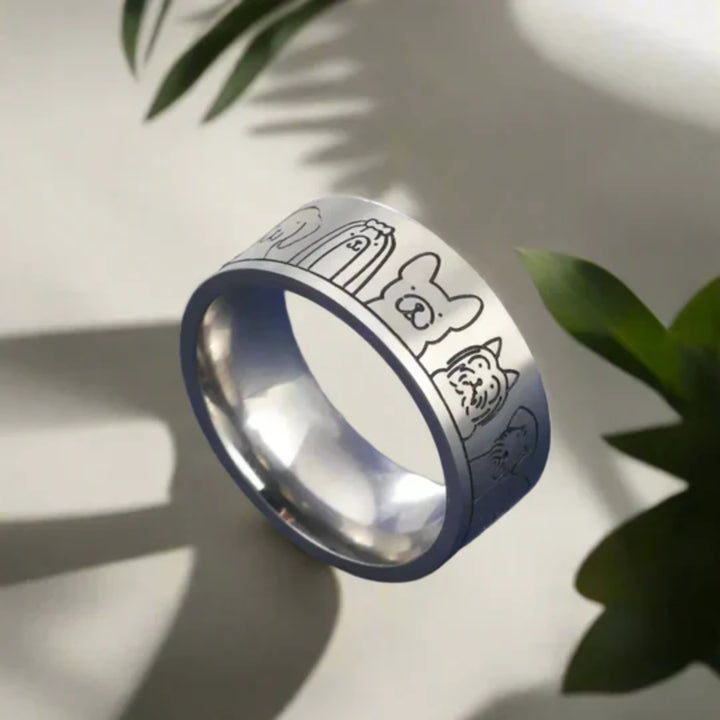 Pet Portrait Band Ring