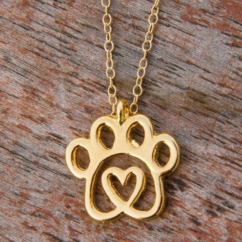 Forever Paw Heart Necklace