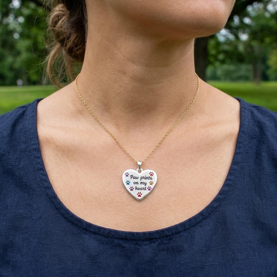 The Prints on My Heart Necklace