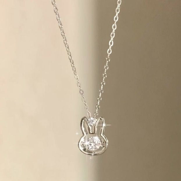 Lucky Bunny Crystal Necklace