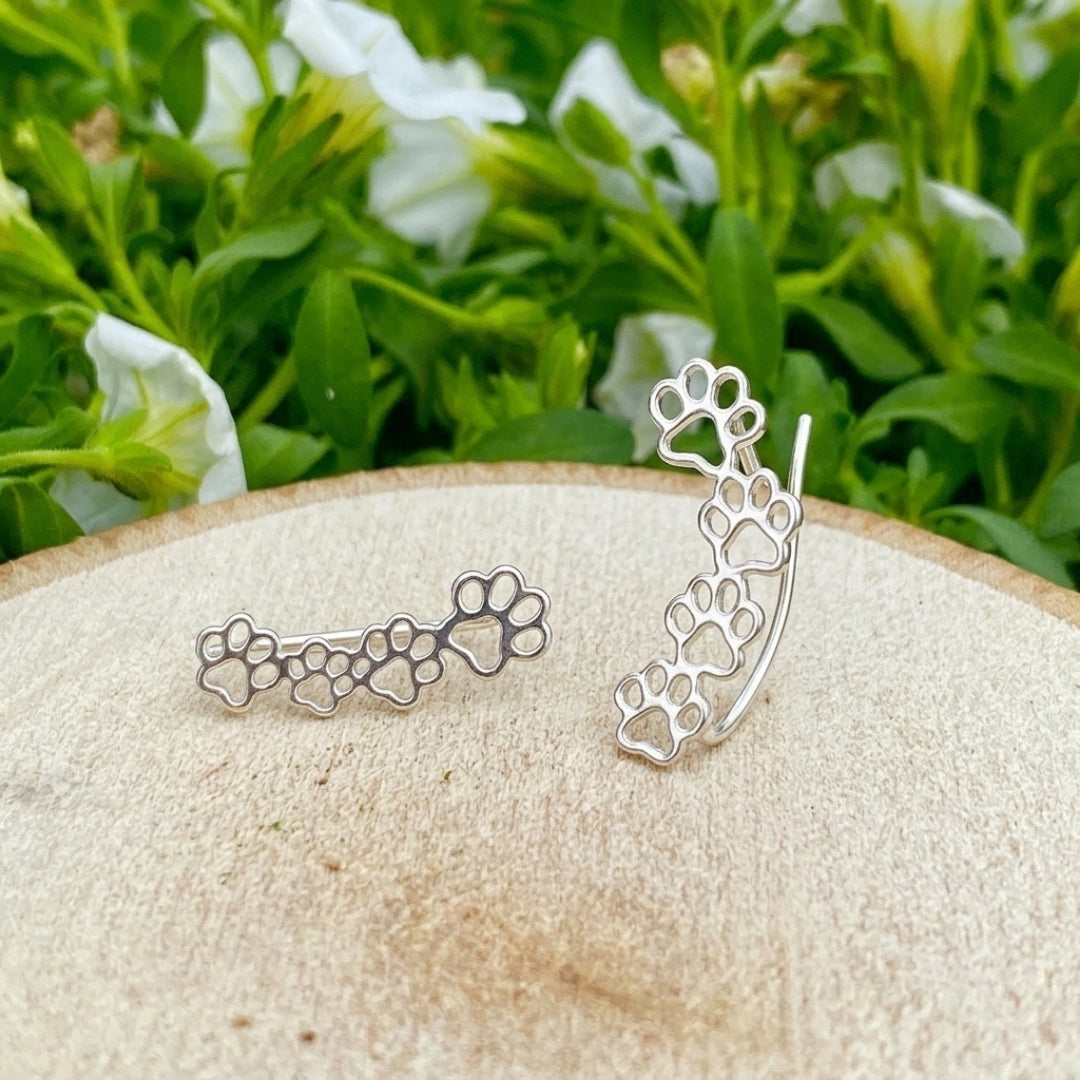 The Climbing Paw Earrings