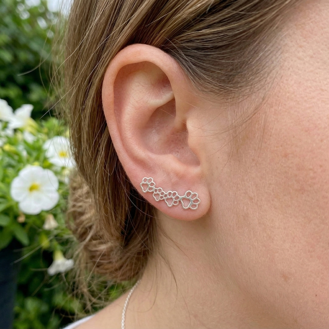 The Climbing Paw Earrings