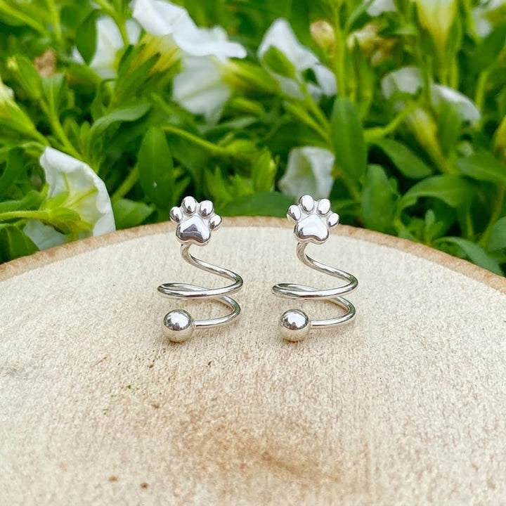 The Spiral Paw Earrings