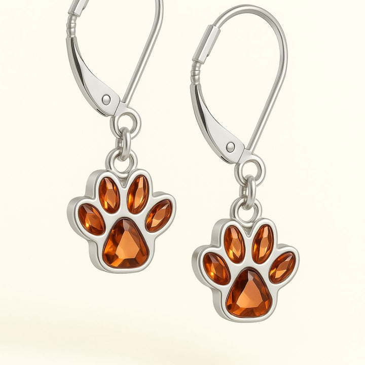 The Birthstone Paw Earrings