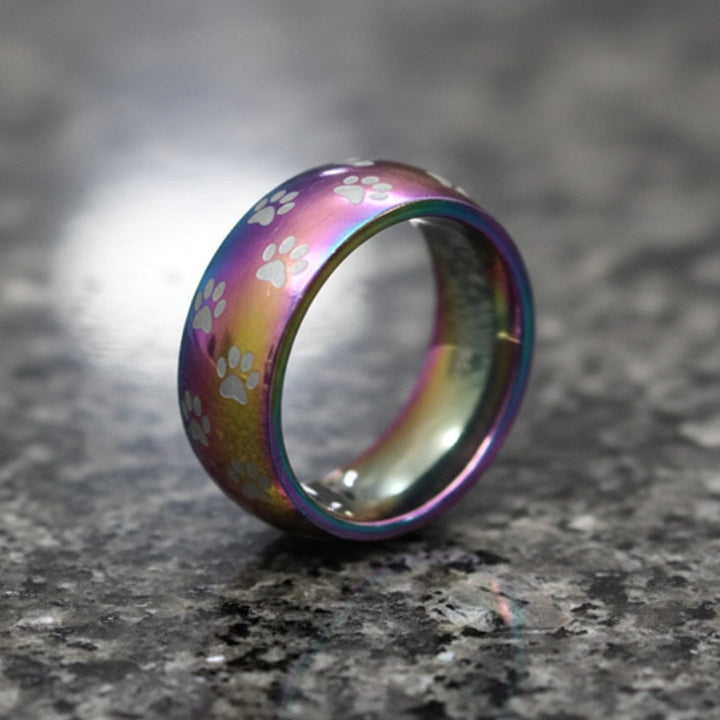 The Colorful Chromatic Paw Trail Ring