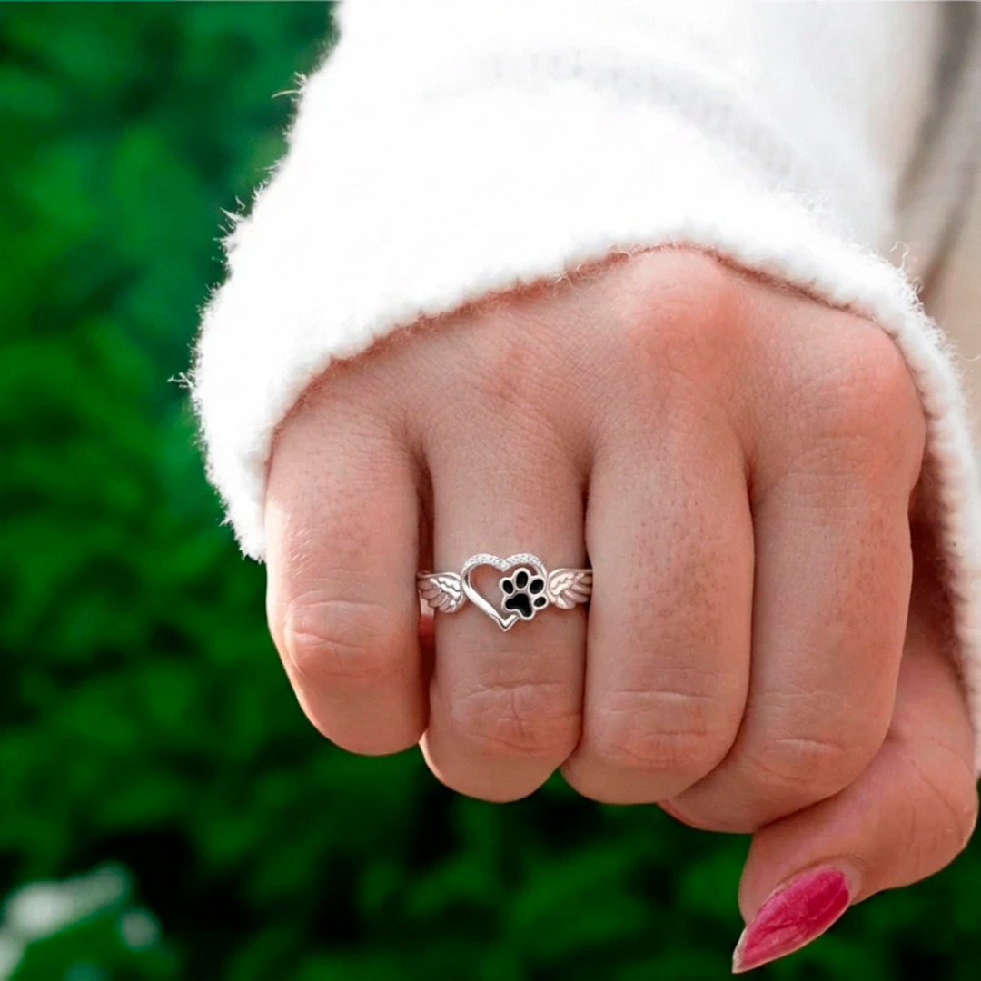 Always in My Heart Paw Ring