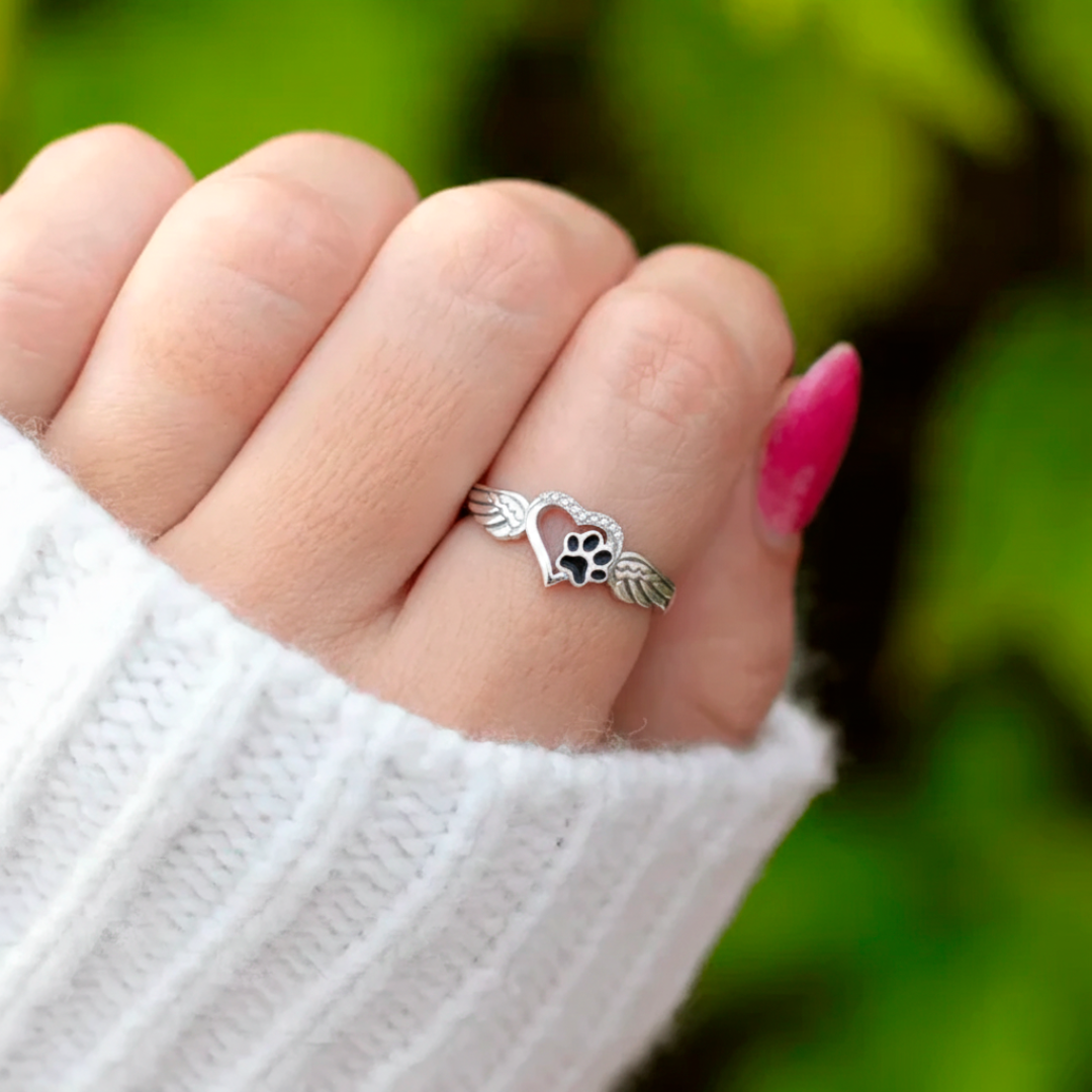 Always in My Heart Paw Ring