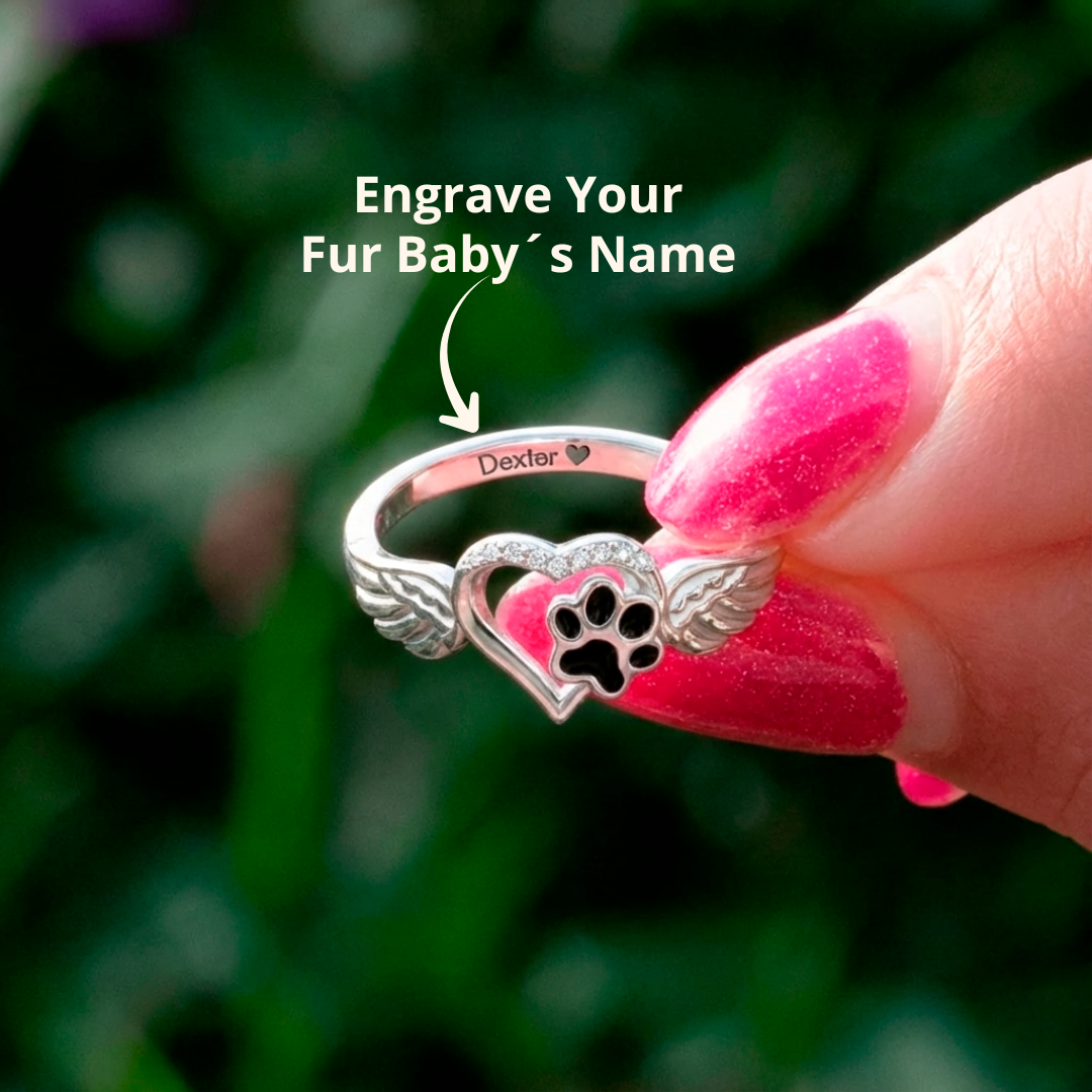 Always in My Heart Paw Ring