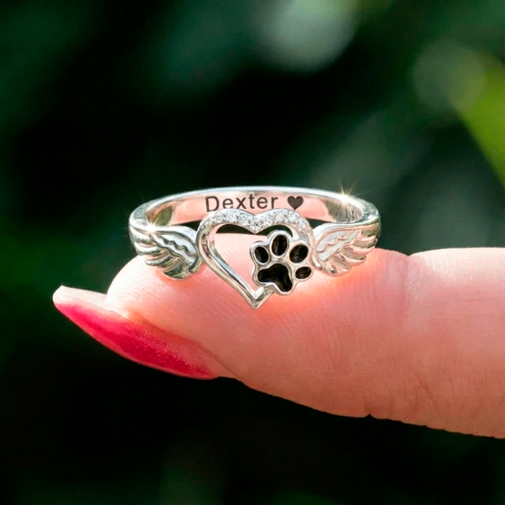 Always in My Heart Paw Ring