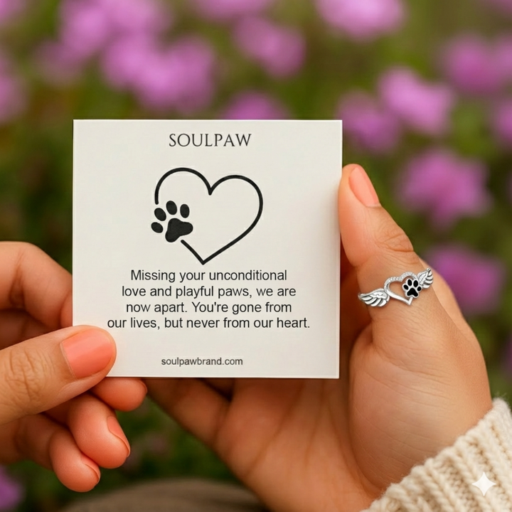 Always in My Heart Paw Ring
