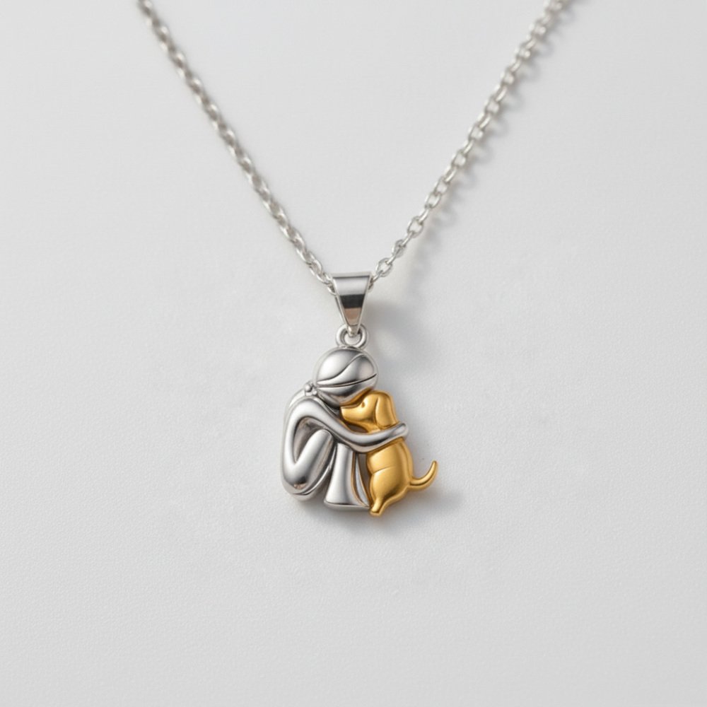 The Curled-Up Hug Necklace