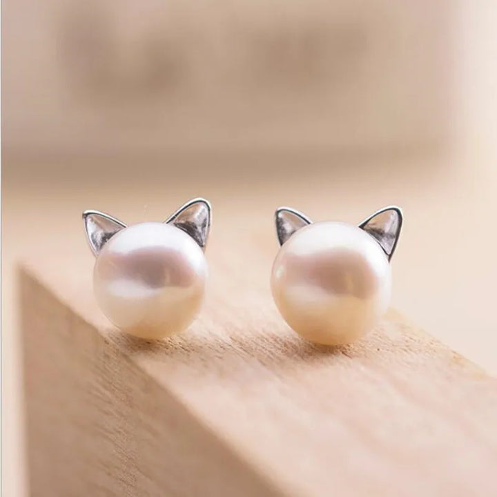 The Pearl Cat Studs