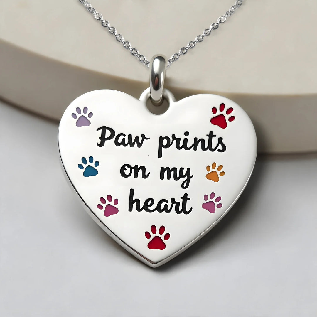 The Prints on My Heart Necklace
