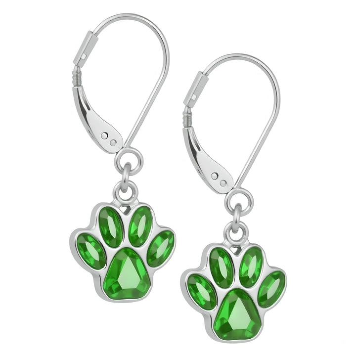 The Birthstone Paw Earrings