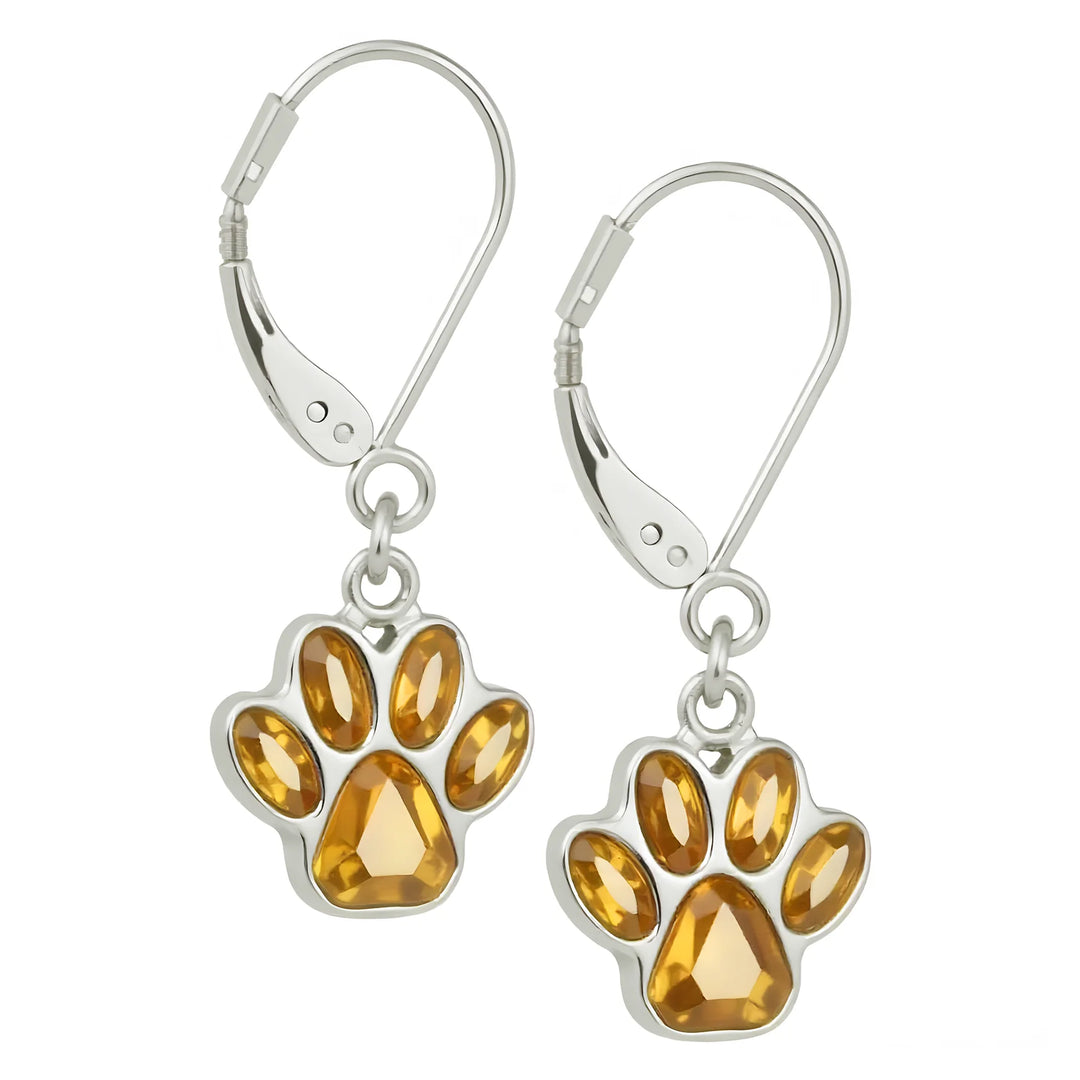 The Birthstone Paw Earrings