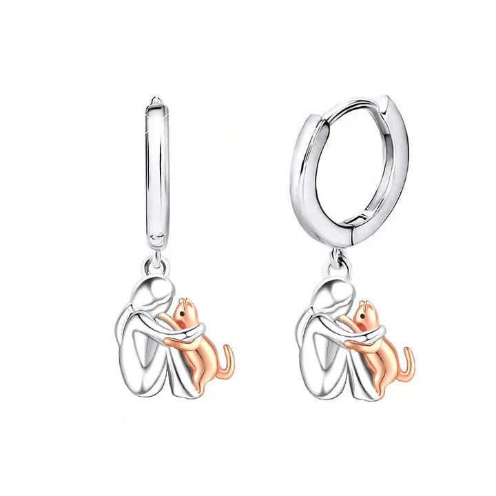 The Pair of Kitten Hugs Earrings