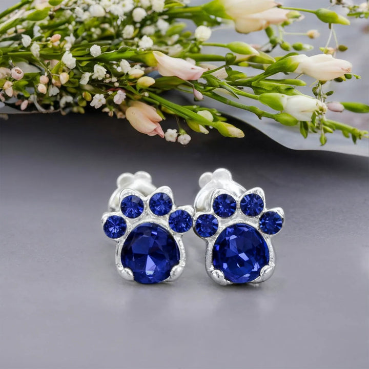 The Crystal Paw Earrings