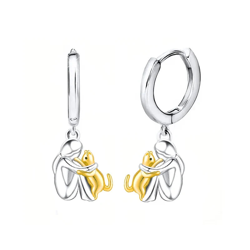 The Pair of Kitten Hugs Earrings