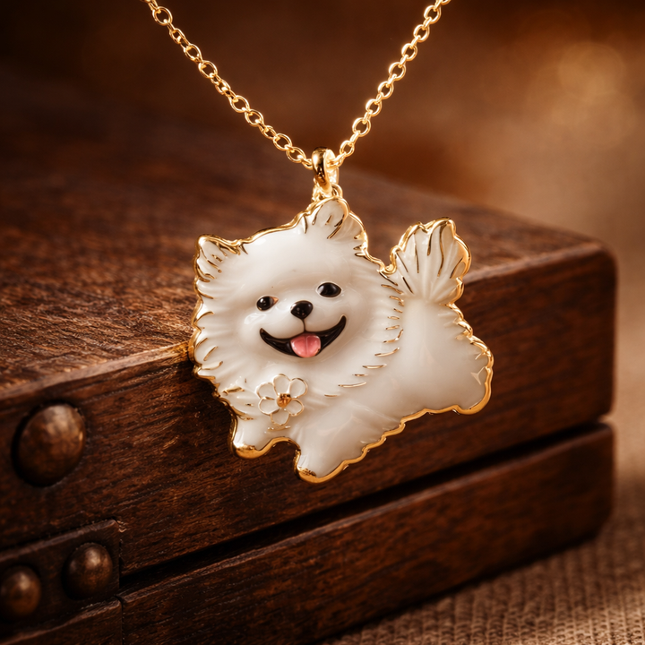 Happy Pup Charm Necklace