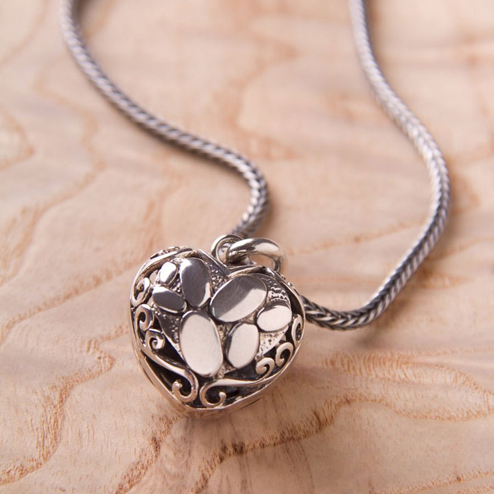 Paw Heart Locket Necklace