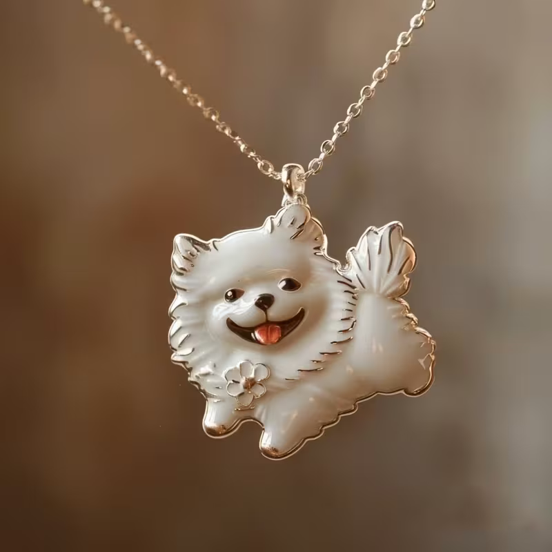 Happy Pup Charm Necklace