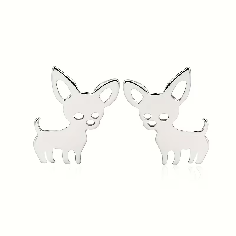 Chihuahua Stud Earrings