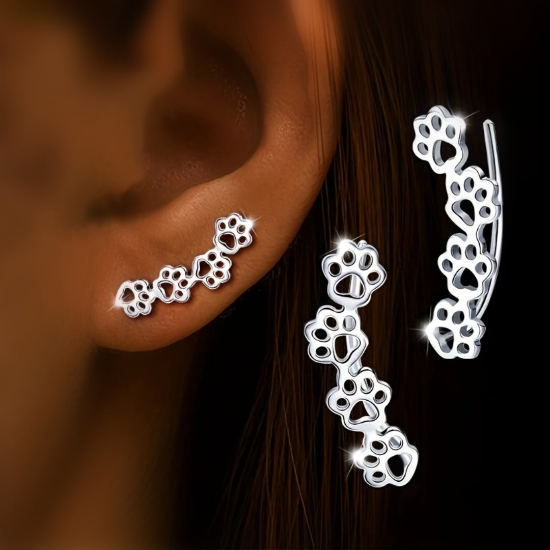 The Climbing Paw Earrings