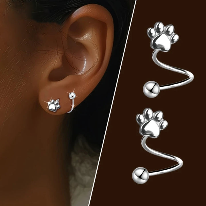 The Spiral Paw Earrings