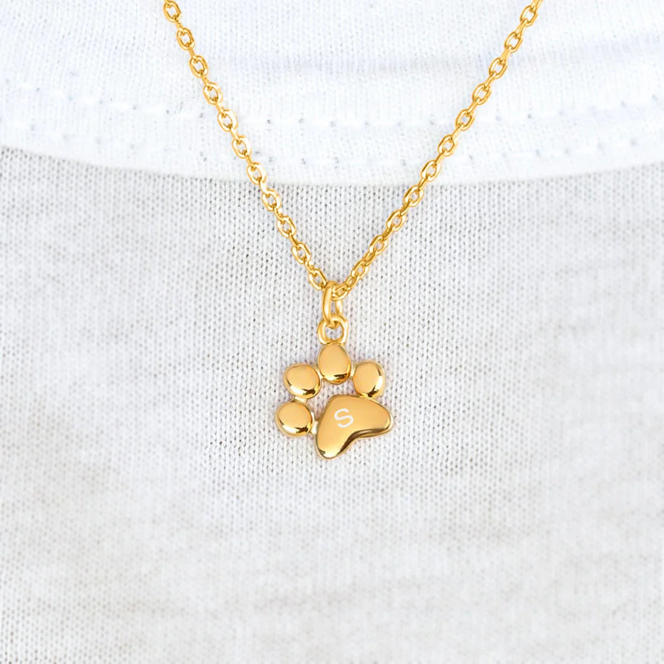 Teeny Paw Drop Necklace