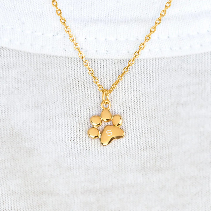 Teeny Paw Drop Necklace