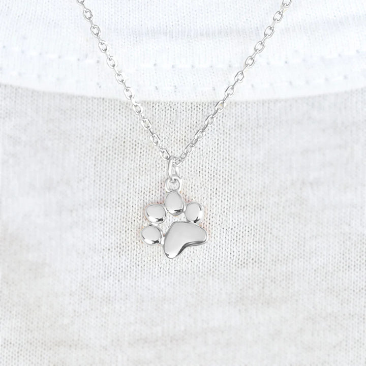 Teeny Paw Drop Necklace